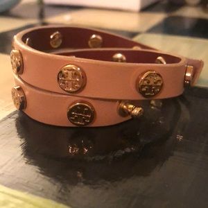 Tory Burch tan wrap bracelet